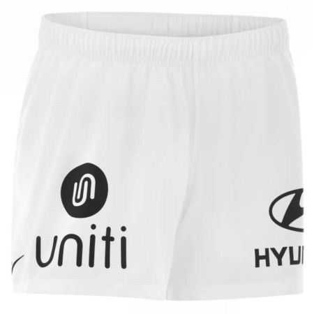 Pantalón corto de rugby blanco RC Toulon exterior Nike 2026-27 vista frontal