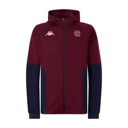Sudadera de Rugby con Capucha y Cremallera Bordeaux Bègles Azul Marino 2025/2026 - Kappa