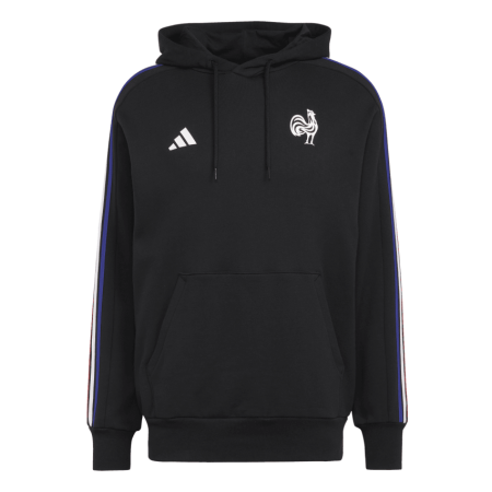 Sudadera con capucha FFR Rugby France Essentials Negra - ADIDAS