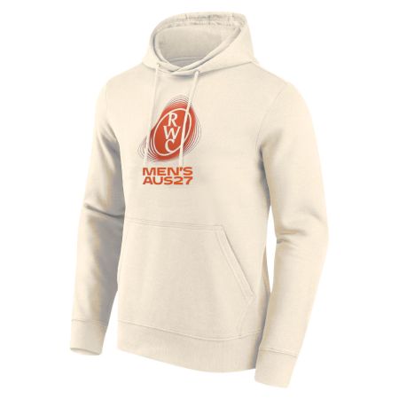 Sudadera con capucha Rugby Oficial Copa del Mundo 2027 Blanca - RWC 2027