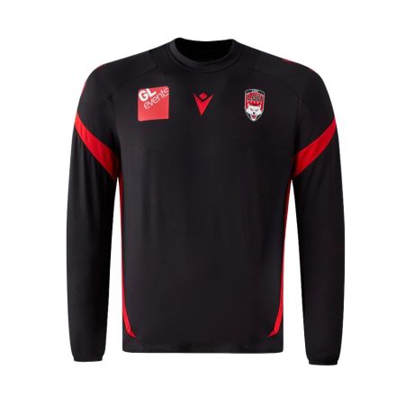 Sudadera 1/4 Cremallera Rugby Entrenamiento RUCK Lyon Lou Rugby 2025/2026 - Macron