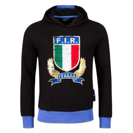 Sudadera Rugby con Capucha Aficionado Italia 2025/2026 - Macron