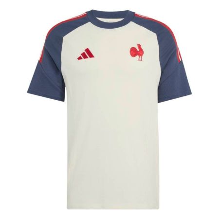 Camiseta de Algodón Rugby Francia Adidas FFR Cream White 2027
