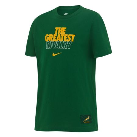 Camiseta niño Nike Springboks verde gráfico Tour AB vista frontal