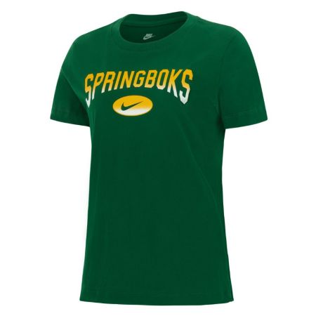 Camiseta mujer Nike Springboks algodón Gorge Green vista frontal
