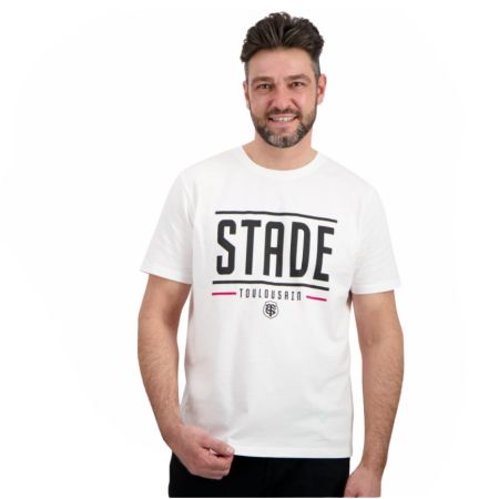 Camiseta de Rugby Create para Hombre Blanca - Stade Toulousain