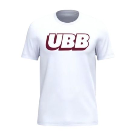 Camiseta blanca de seguidor Union Bordeaux-Bègles Kariban punto de algodón vista frontal