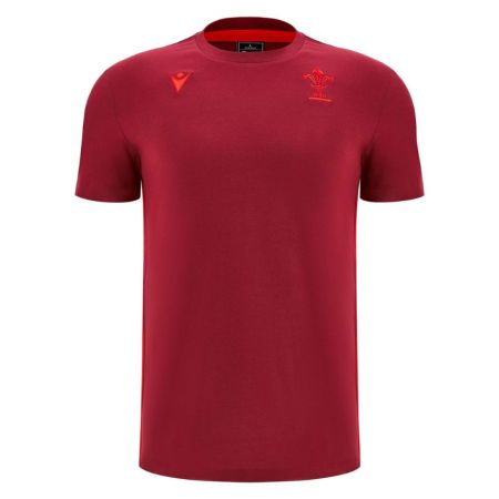 Camiseta de Rugby de Viaje de Algodón Gales 2025/2026 - Macron

