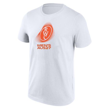 Camiseta Rugby Oficial Copa del Mundo 2027 Blanca - RWC 2027