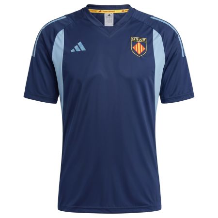 Camiseta técnica USAP Perpignan rojo y oro Adidas 2026-2027