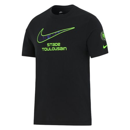 Camiseta Rugby negra Stade Toulousain ESA Project 2025 Nike patrón de estrellas