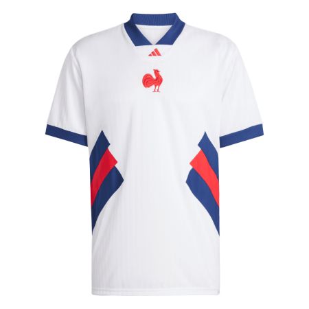 Camiseta de Rugby Francia Heritage Blanca – Adidas