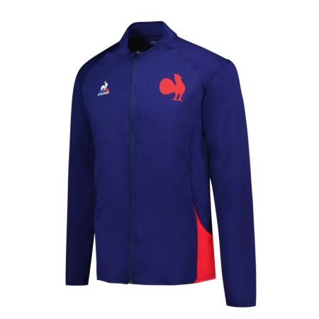 Chaqueta de presentación de rugby Francia con cremallera azul - Le coq sportif