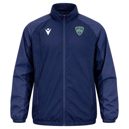Cortavientos ASM Clermont azul marino Macron vista frontal temporada 2026-2027