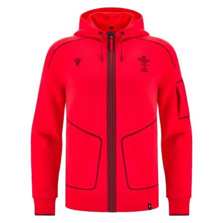 Chaqueta de Entrenamiento Travel Player con Cremallera Gales 2025/2026 - Macron