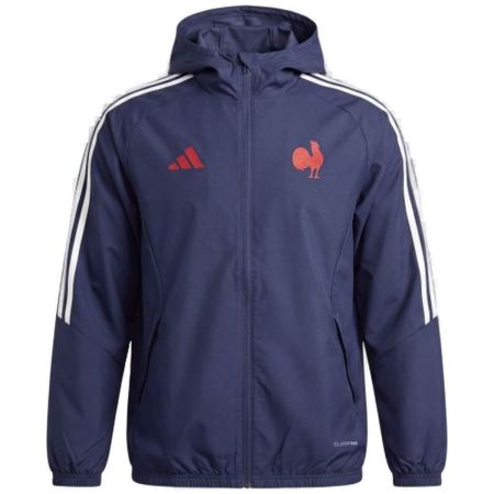 Chaqueta Cortaviento Rugby Francia Adidas Hombre Shadow Navy
