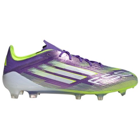 Botas Rugby F50 Elite FG Tacos Moldeados Césped Seco Violeta/Verde - Adidas