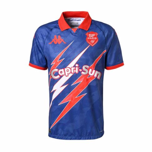 CAMISETA Rugby NIÑO KOMBAT exterior Stade Français PARIS 2024-2025 - KAPPA
