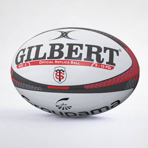 Ballon Rugby Replica Stade Toulousain Groupama Taille 5 - Gilbert