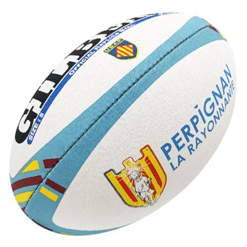 Balón Rugby Réplica USAP Perpignan Tamaño 5 - Gilbert