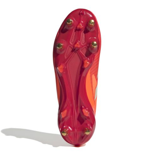 Zapatillas de Rugby Adizero RS15 Pro SG Con Tachuelas HÃbridas Para Terreno Mojado Rojo y Naranja - Adidas