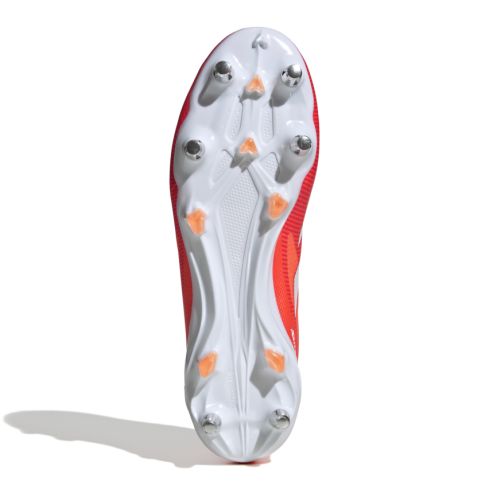 Zapatillas de Rugby Adizero RS15 Ultimate (SG) con Tachones HÃbridos para Terreno Blando Rojas y Naranjas - adidas