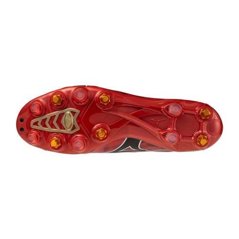 Botas de Rugby Alpha II Japan Mix Tacos HÃbridos Todo Terreno Rojas - Mizuno