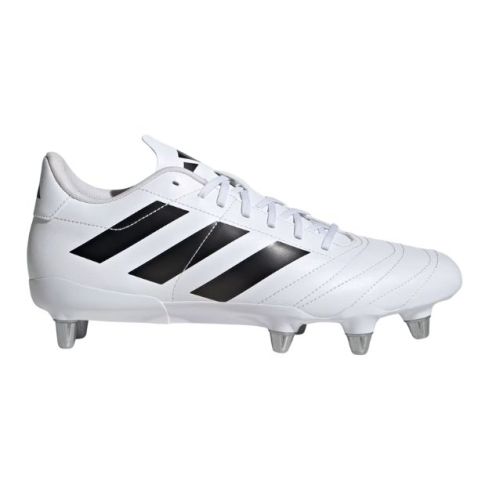 Botas de Rugby Kakari Forwards (SG) Tacos de Rosca Terreno Blando Cloud White/Core Black/Silver Metallic - Adidas
