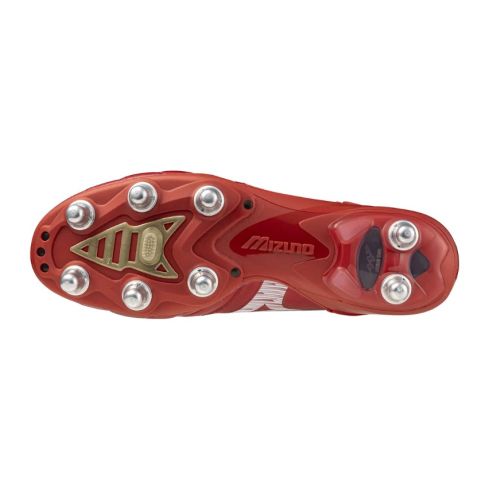Botas de rugby MORELIA Neo Beta Elite SI Tacos de Rosca Rojos - Mizuno
