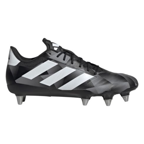 Botas de Rugby Adizero Forwards RS15 (SG) Tacos de Rosca Terreno Blando Gris/Blanco/Carbón - Adidas