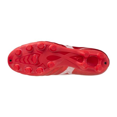Botas de rugby Monarcida Neo III Select con tacos moldeados, rojas - Mizuno