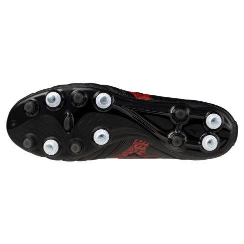 Botas Rugby Morelia Neo IV Pro Mix Tacos HÃbridos Terreno Mixto Negro y Rojo - Mizuno