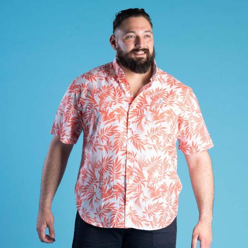 Camisa Rugby Manga Corta Flower Of Rugby Coral - Ruckfield