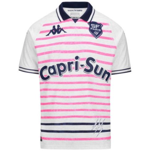 Camiseta de Rugby Kombat Tercera Stade Francais París Niños 2024/2025 Blanca - Kappa