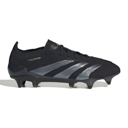 Botas de rugby Predator Elite SG con tacos hÃbridos para todo terreno negro/oro - Adidas