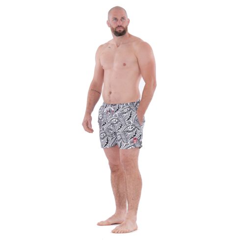 Boardshort Maori Rugby blanco - Ruckfield