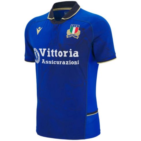 Camiseta de Rugby Auténtica Italia Local 2025/2026 - Macron