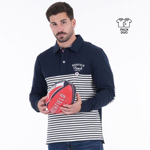 Pack dúo polo marinero de manga larga Ruckfield French Rugby Club - Ruckfield