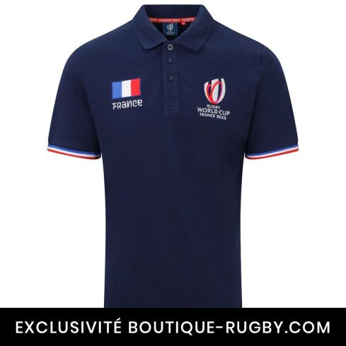 Polo France Coupe Du Monde De Rugby France 2023 Bleu - Sportfolio