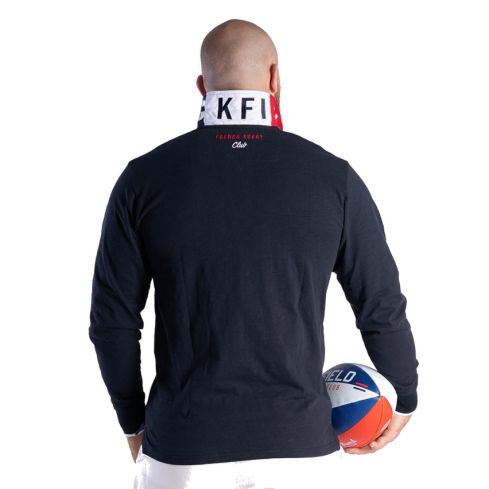 Polo de Rugby de Manga Larga French Rugby Club Azul Marino â Ruckfield