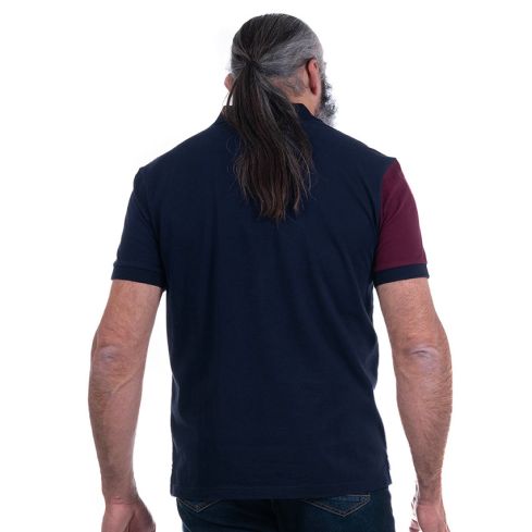 Polo de Manga Corta Azul Marino Heritage - Ruckfield