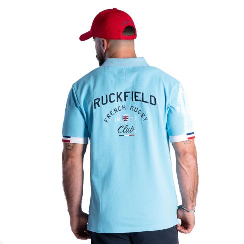 Polo Rugby Mangas Cortas French Rugby Club Turquesa - Ruckfield