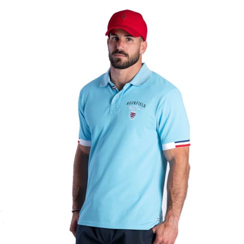 Polo de Rugby de Manga Corta French Rugby Club Turquesa - Ruckfield