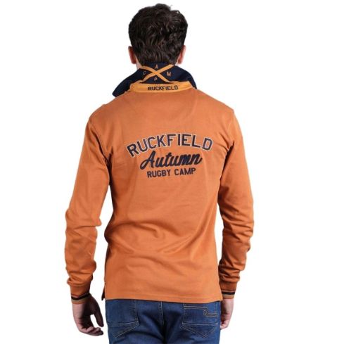 Polo Manga Larga Rugby Autumn Camp Naranja - Ruckfield