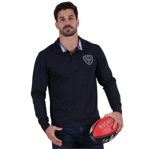 Polo Marino Manga Larga French Rugby Club - Ruckfield