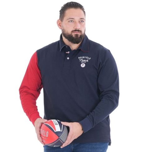 Polo Marino Manga Larga French Rugby Club - Ruckfield