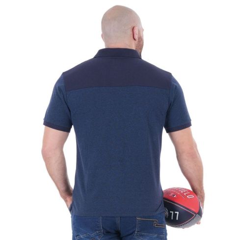 Polo Rugby Azul Jaspeado - Ruckfield