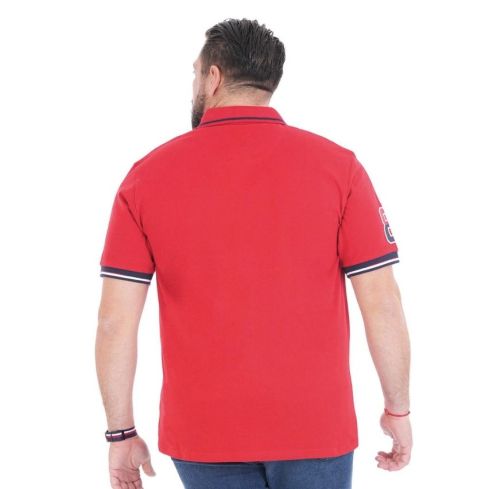 Polo de Rugby Rojo Manga Corta - Ruckfield
