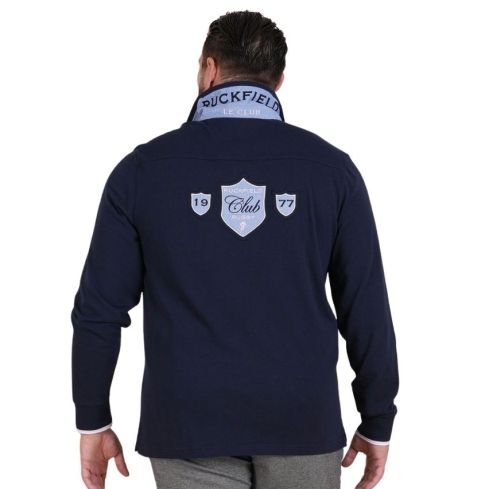 Polo Rugby manga larga Azul Marino Le Club - Ruckfield