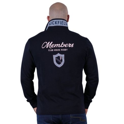 Polo Rugby manga larga Members Club House Azul Marino - Ruckfield
